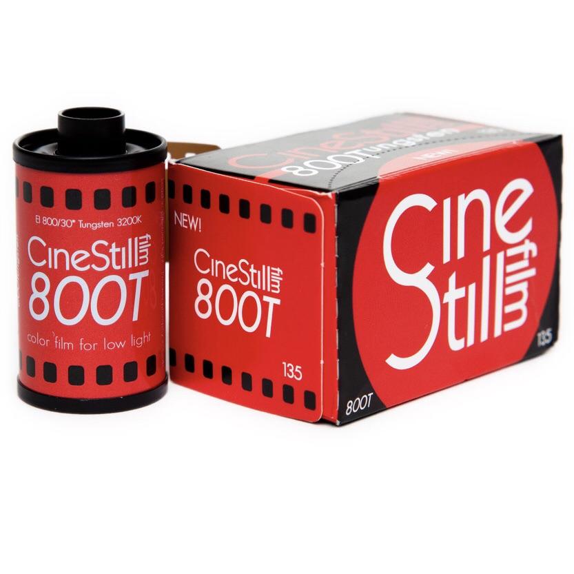 Cinestilll 800t color film for low light 