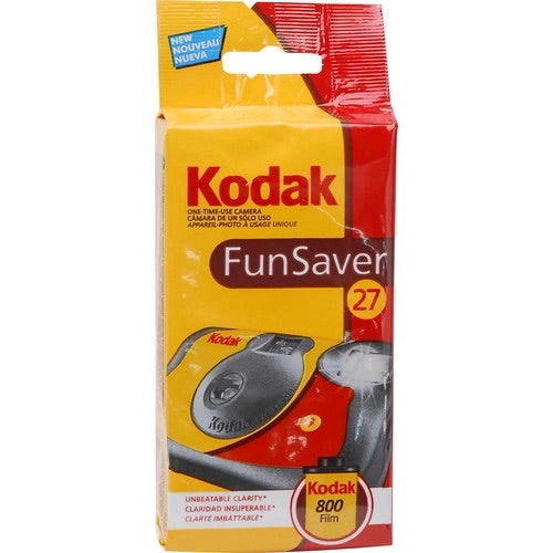 Kodak Fun Saver 35mm Single-Use-Camera (ISO-800) with Flash - 27 Exposures