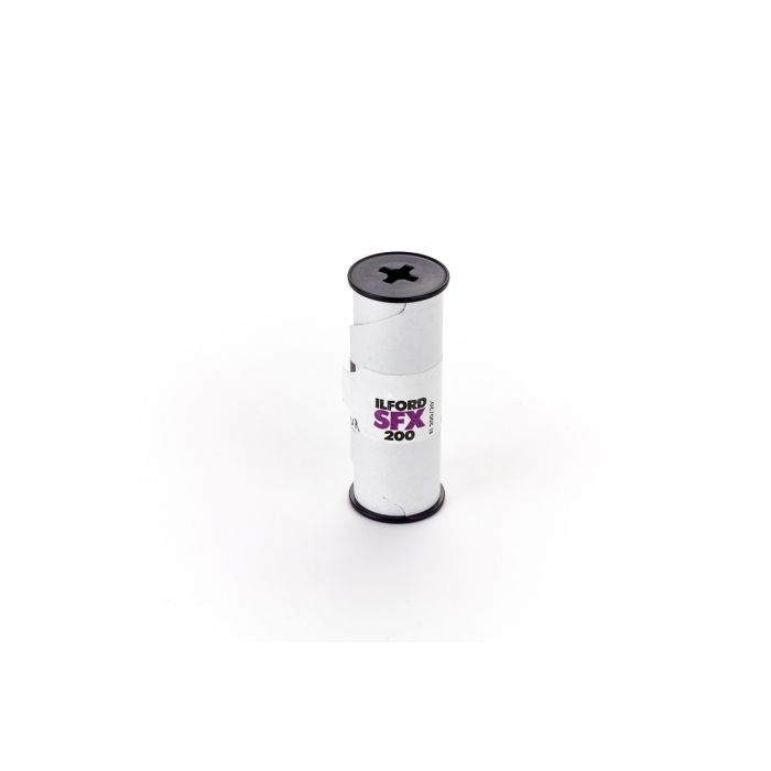 Roll of camera film on a white background