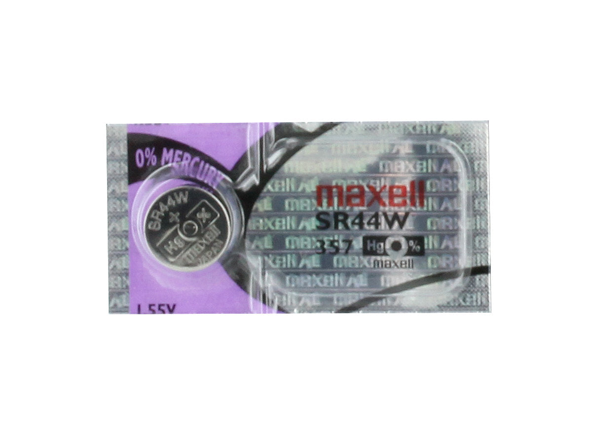Maxell SR44W 1.55V Battery (Single Battery)